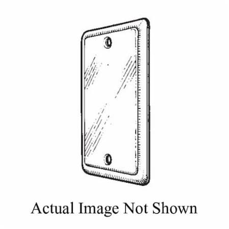 Mulberry Electrical Box Cover, Rectangular, Galvanized Steel, Blank Cover 10001